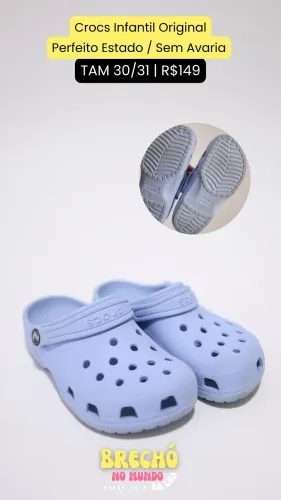 CROCS INFANTIL ORIGINAL AZUL