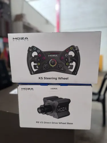Base Moza R9 V3 c/ Volante Moza Ks