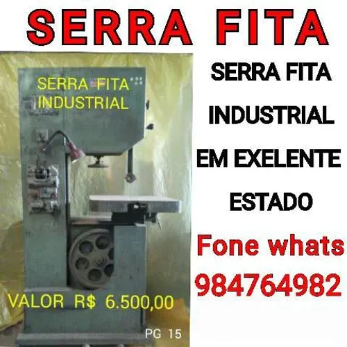 SERRA  FITA  INDUSTRIAL  COM  SOLDADADOR  DE  SERRA ACOPLADO EM BOM ESTADO DE CONSERVAÇÃO 