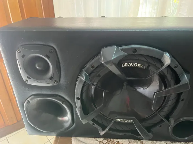 Caixa de som Subwoofer Bravox 12 polegadas 