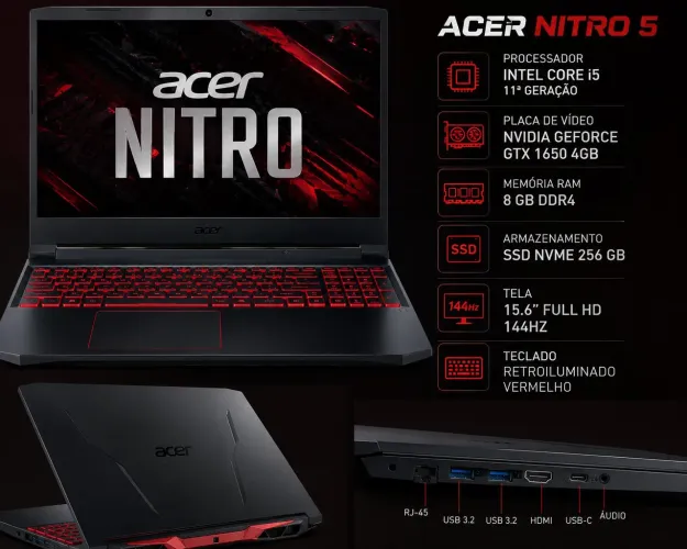 Notebook Acer Nitro 5 Gamer
