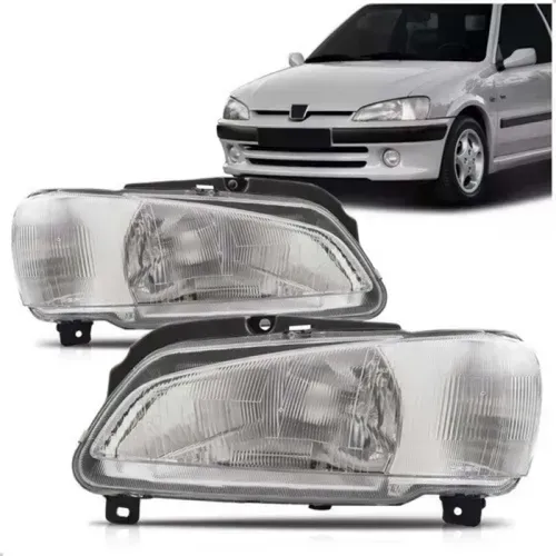 Farol Lado Direito Peugeot 106 97 A 03 Pisca Integrado Tyc