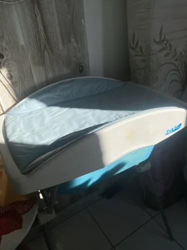 Vende-se kit berço cercadinho + banheira burigotto azul