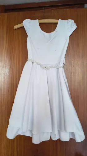 Vestido Branco Daminha ou Formatura