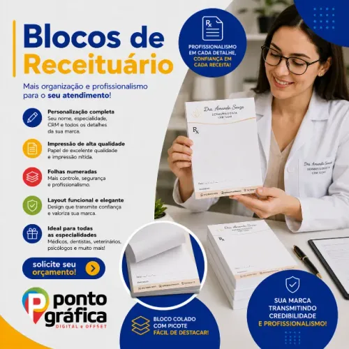 Blocos Receituários e Timbrados