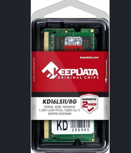 Memória 8gb ddr3 notebook novo