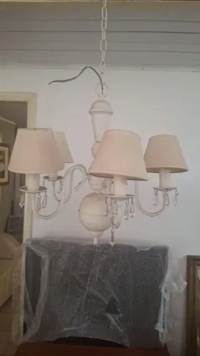 Lustre de madeira country