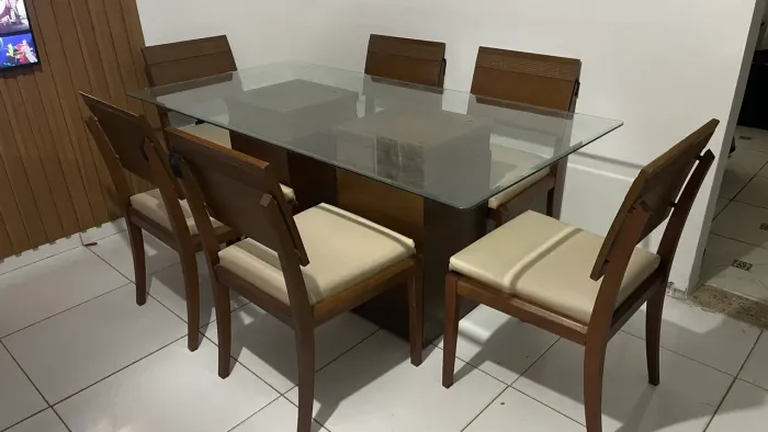Mesa de Jantar com 6 Cadeiras