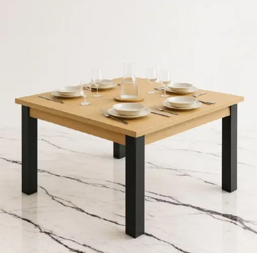 Mesa MDP 90X90 Estilo Industrial