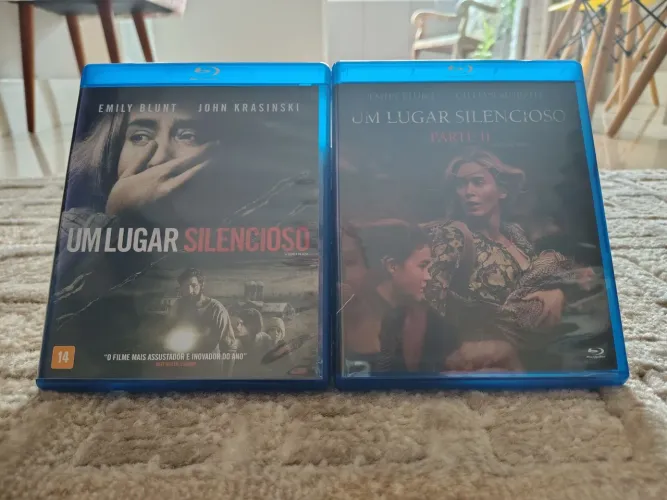 Blu-ray Um Lugar Silencioso Partes 1 e 2 (John Krasinski e Emily Blunt)