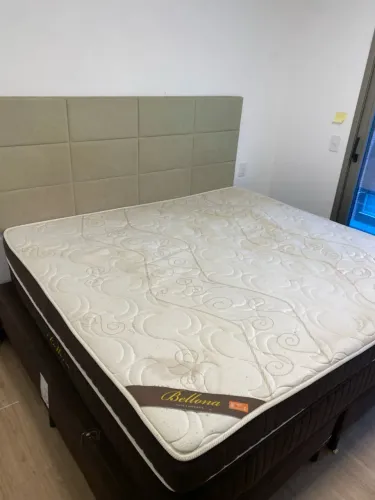 Colchão Bellona king ortobom  e Box - brinde:  cabeceira da imagem. 