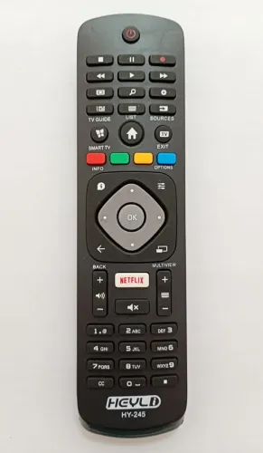 Controle Remoto Para Tv Smart Compativel Com Philips HY-245 - Novo