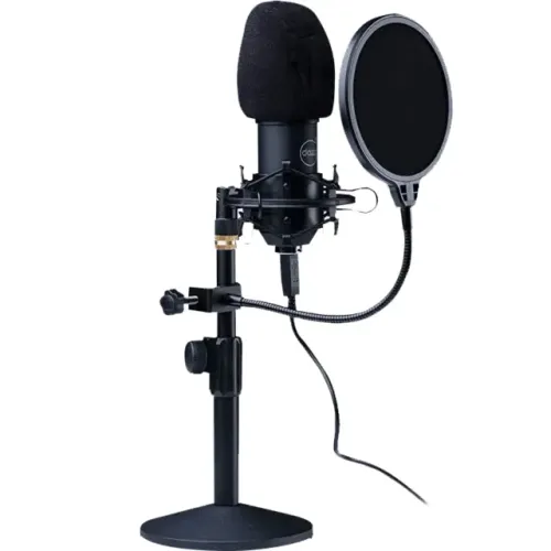 Microfone Dazz Broadcaster PRO Streamer Podcast, Chipset De Som, Profissional, USB 