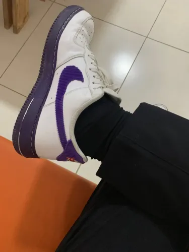 Tênis Nike Air Force 1 Low Roxo c Branco 43