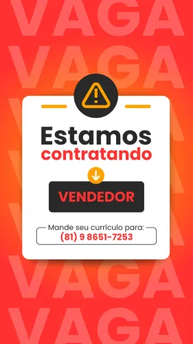 Vaga para vendedor 