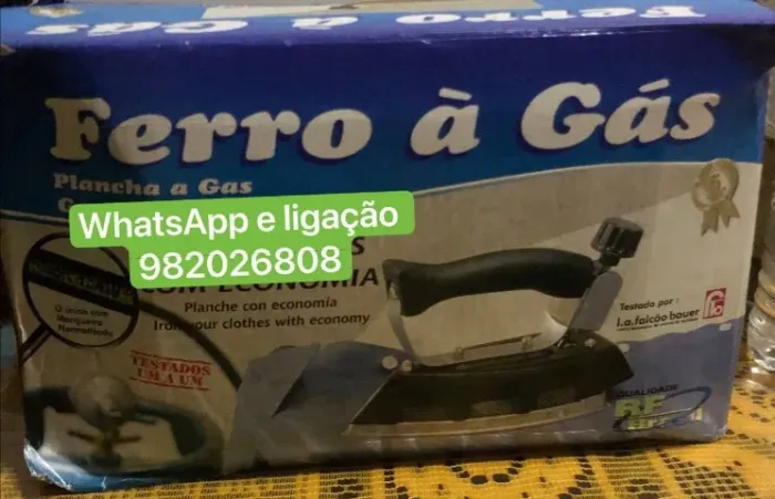 ferro de passar roupa a gás de cozinha