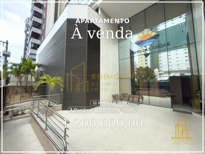 Seu novo lar em Itapuã: apartamento com 3 quartos e área de lazer completa!