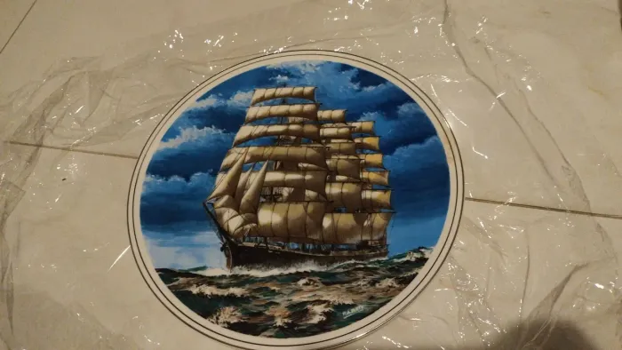 Prato Inglês de Embarcação. Vide tradução na foto.