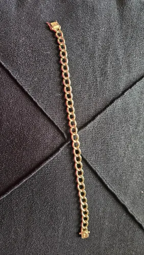 Pulseira Ouro 18K Elo Grumet com Triplo Fecho de Segurança