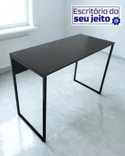 Mesa de Escritório Industrial 1m NOVA Birô Multiuso para Notebook Computador Escrivaninha