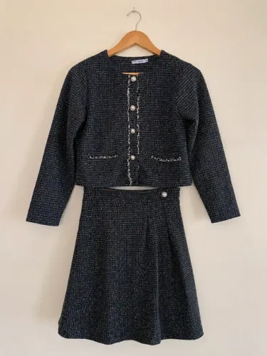 Conjunto Infantil Feminino Tweed