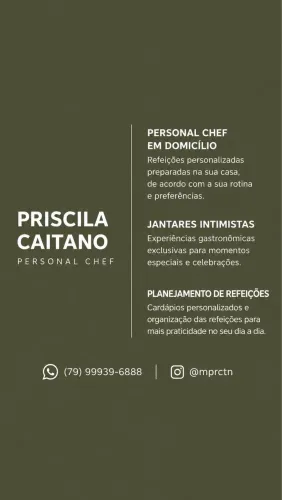 Personal chef | Cozinheira