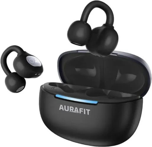 (Novo) Fone de Ouvido Bluetooth 5.4, Clip Sem Fio, com Tradução por IA, Design Inovador