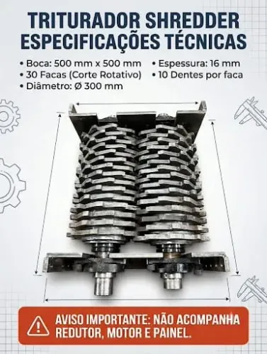 Triturador Shredder 500 x 500