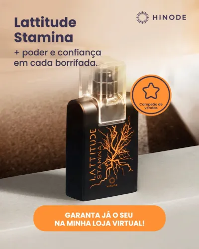 LATTITUDE STAMINA Hinode uma fragrância AMADEIRADA ENVOLVENTE