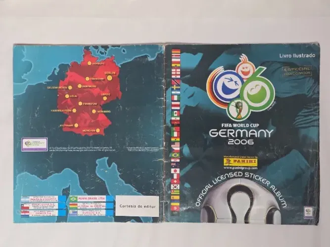 Raro Álbum Figurinhas Copa Do Mundo 2006 Alemanha Completo HH Futebol