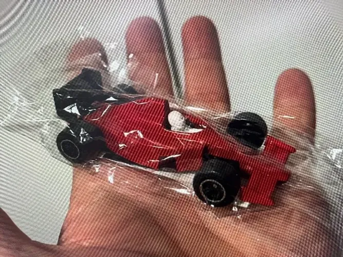 carrinho de metal 1/64 carro fórmula 1 race car cor Ferrari vermelha