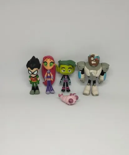 Coleção miniatura jovens titãs em ação
