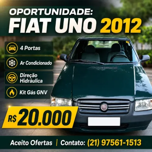 Fiat Uno Mille 1.0 Fire/ F.flex/ Economy 4P 2012