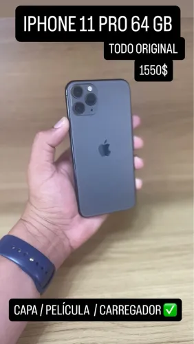 Vendo ou troco! iPhone 11 Pro 64 gigas todo original