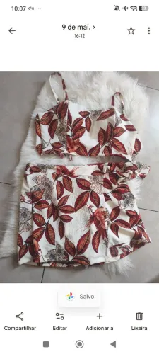 Conjunto short saia 