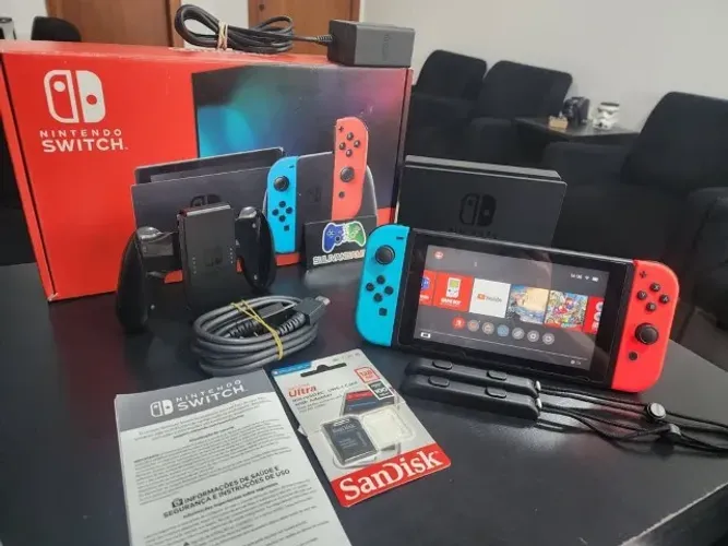 Nintendo Switch seminovo DESBLOQUEADO - Garantia - Pode jogar Online - Vários Jogos