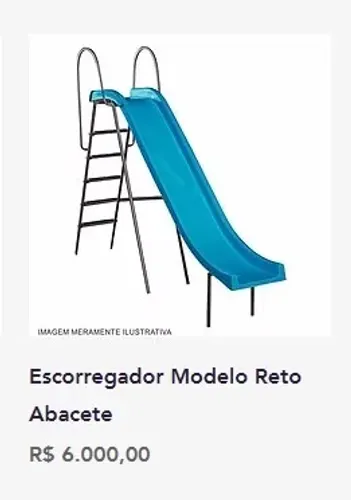 Escorrego de piscina adulto (fibra de vidro)
