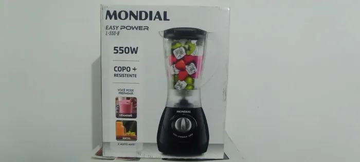 Liquidificador Mondial 550W Novo na Caixa - L-550-B