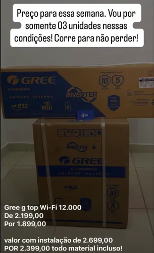 Ar condicionado gree 12000 btus inverter