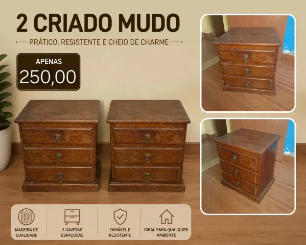 2 criado mudo contato *