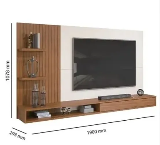 Painel para TV com Rack - 1,90m