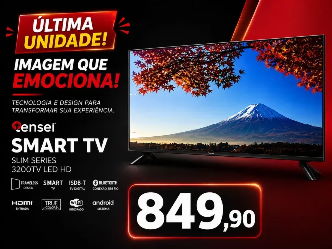 TV DE 32 polegadas TENSEI