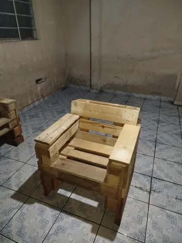 Sofá e Poltrona feito em Paletes