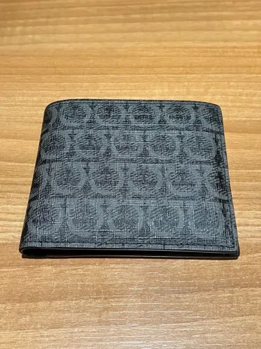 salvatore ferragamo carteira bifold masculina 100% original