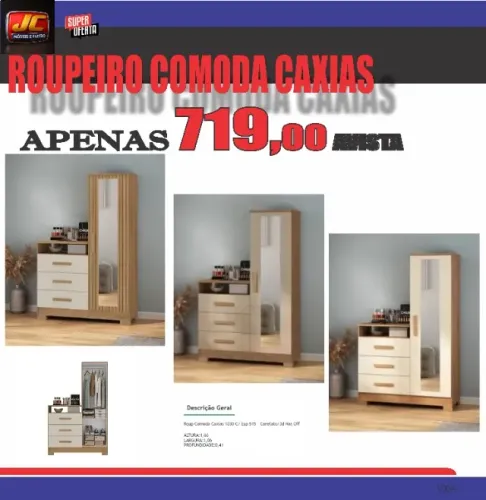 roupeiro comoda caxias linda