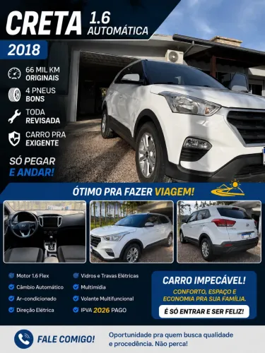 Hyundai Creta Attitude 1.6 16V Flex Aut. 2018