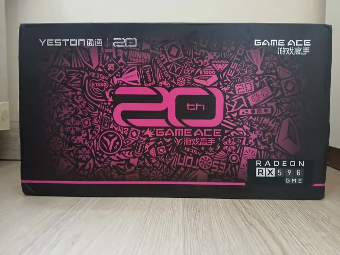 Rx 590 yeston na caixa 