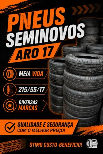 Pneus Seminovos Aro 17, Diversas marcas, 215/55/17