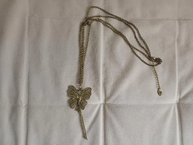 Colar feminino Borboleta Golden Scheeffer 