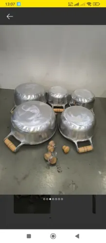 Jogo de panelas alumínio batido